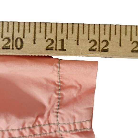 Chicos Lightweight Jacket  Size 1 M 8 Pockets Arm Buckle Strap Cotton - Picture 11 of 11